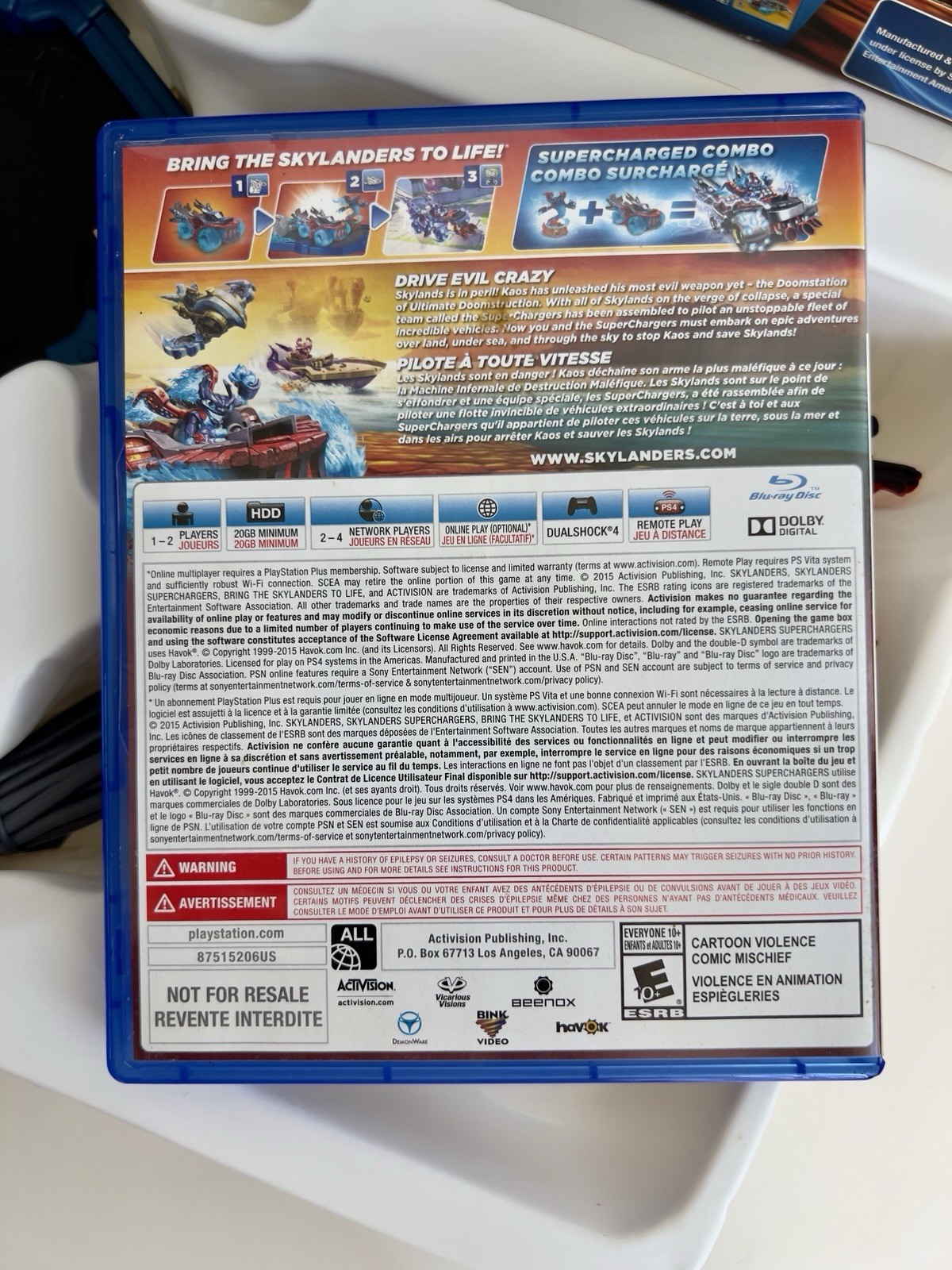 Skylanders SuperChargers Starter Pack PS4 PlayStation 4 – Open Box UNUSED MINT