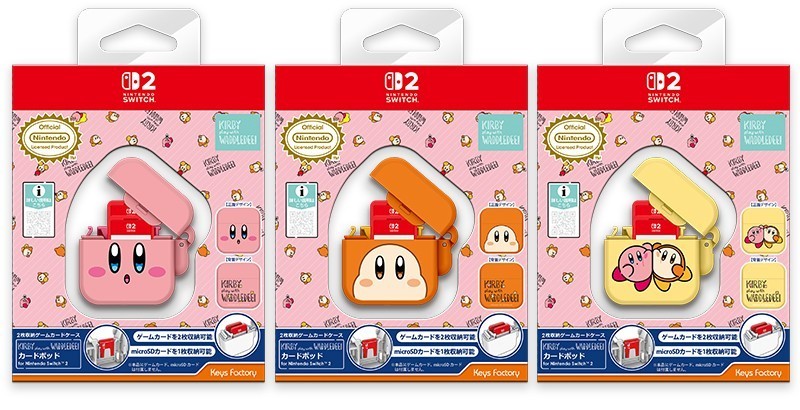 Kirby Card Pods 3-Set Play with Waddle Dee KCP-002-1/2/3 Nintendo Switch 2 New