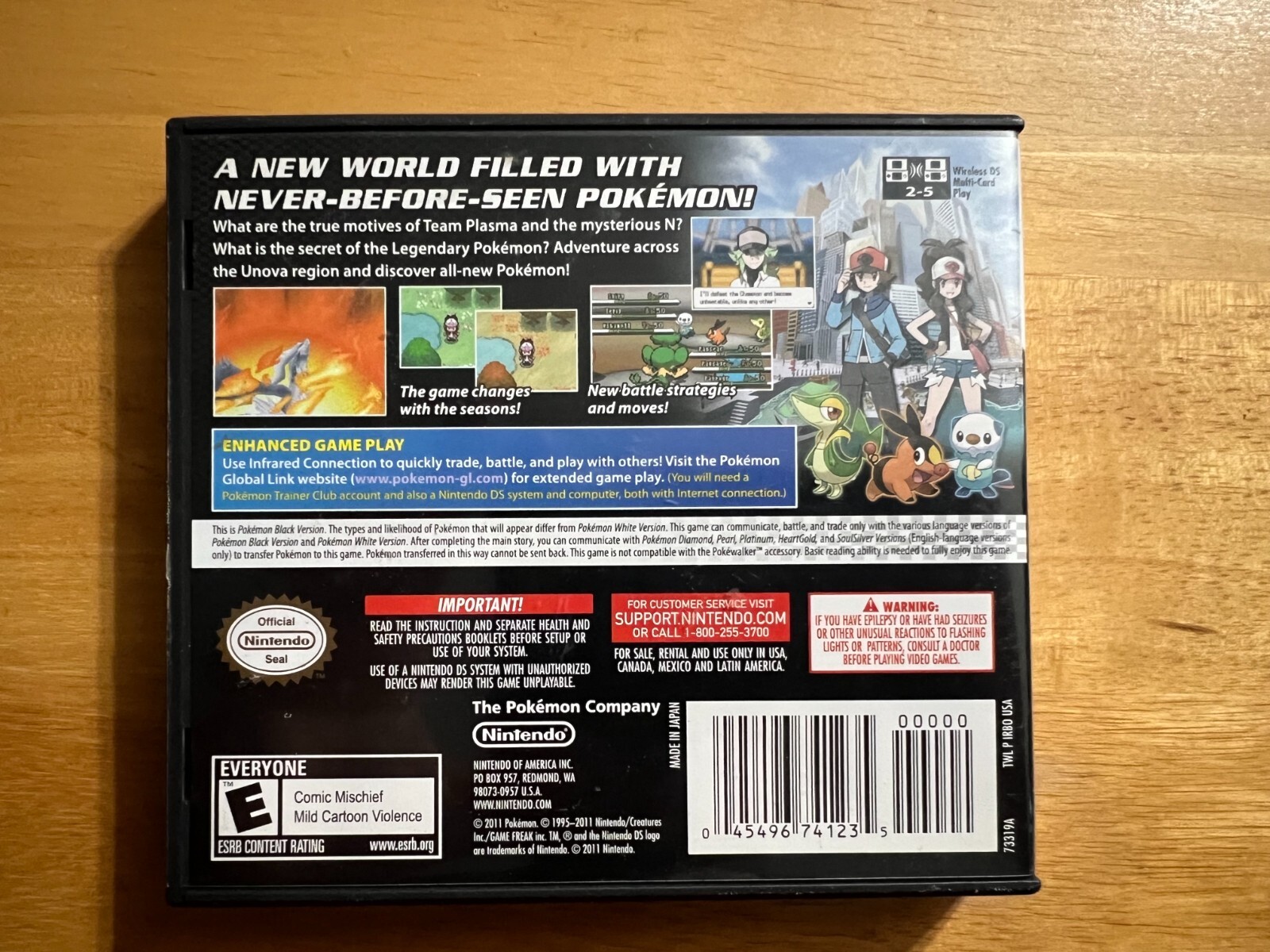 Pokémon Black Version – Nintendo DS – Case Only!
