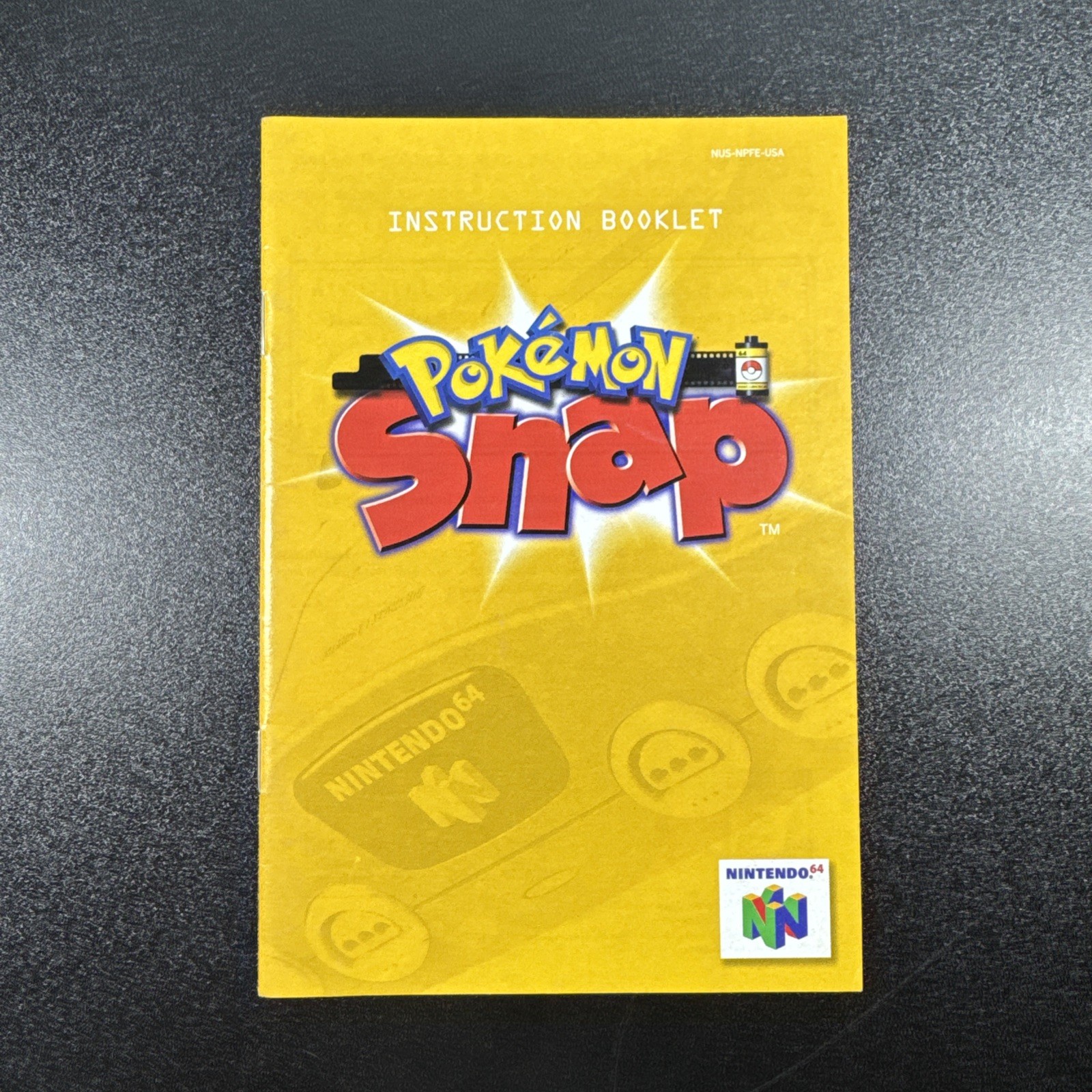 Pokémon Snap Game Cartridge Nintendo 64 Console Manual Authentic