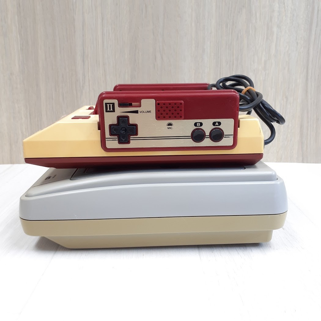 Japanese Famicom & Super Famicom Console with 2 Mario Games & Cables Nintendo