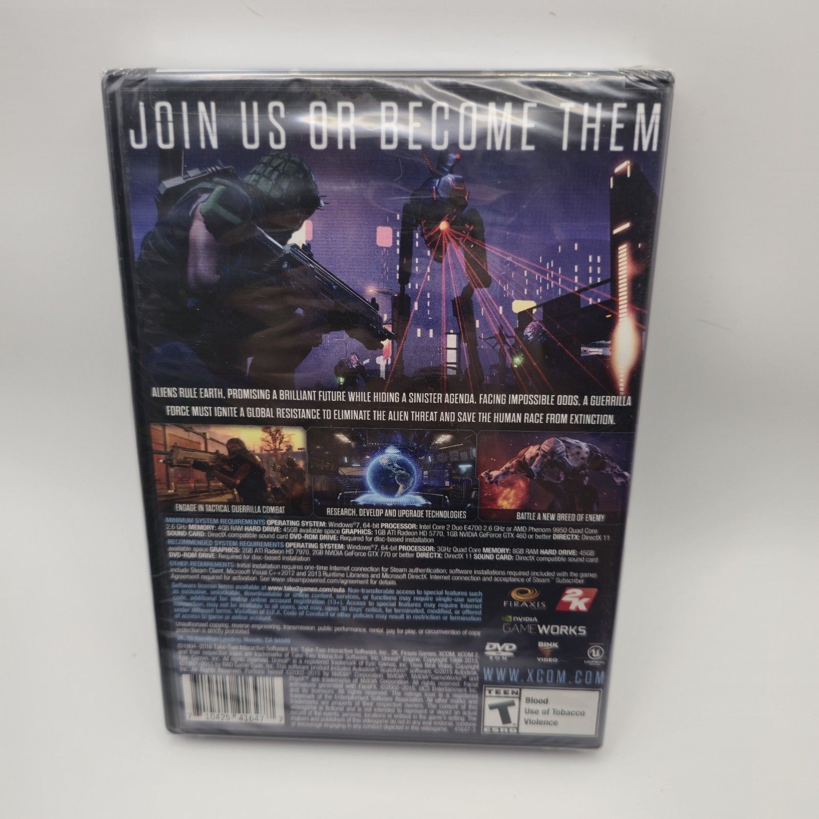 New – Sealed – XCOM 2 (PC, 2016)
