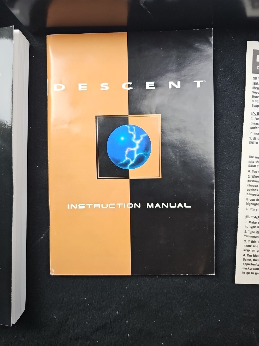 Descent Vintage Big Box PC ROM DOS 1995 Interplay Includes Manual & Inserts