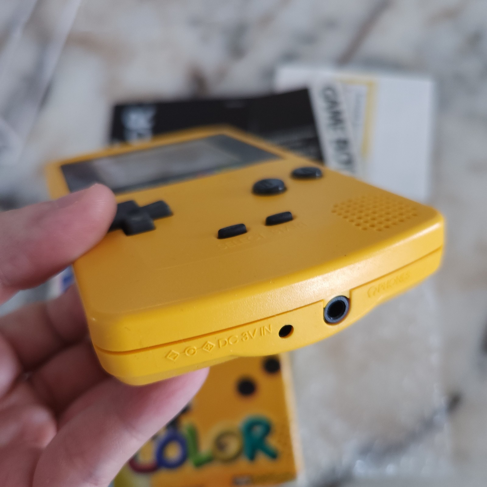 FIRST PRINT Game Boy Color GBC Dandelion Yellow CIB VERY GOOD CONDITION