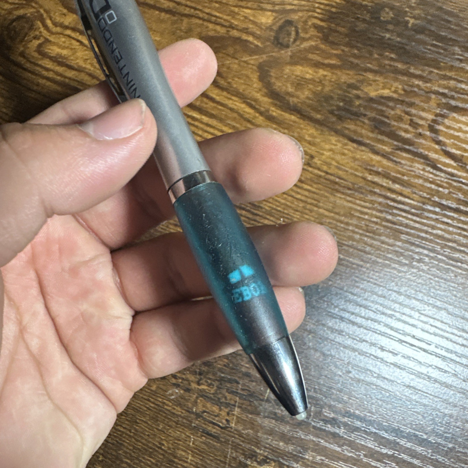 Used Official Nintendo DS Large Retractable Pen Stylus with Rubber Grip Blue