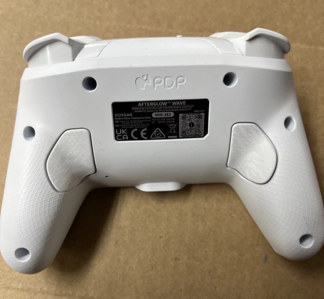 PDP Gaming Afterglow Wave Wireless Nintendo Switch Pro Controller White