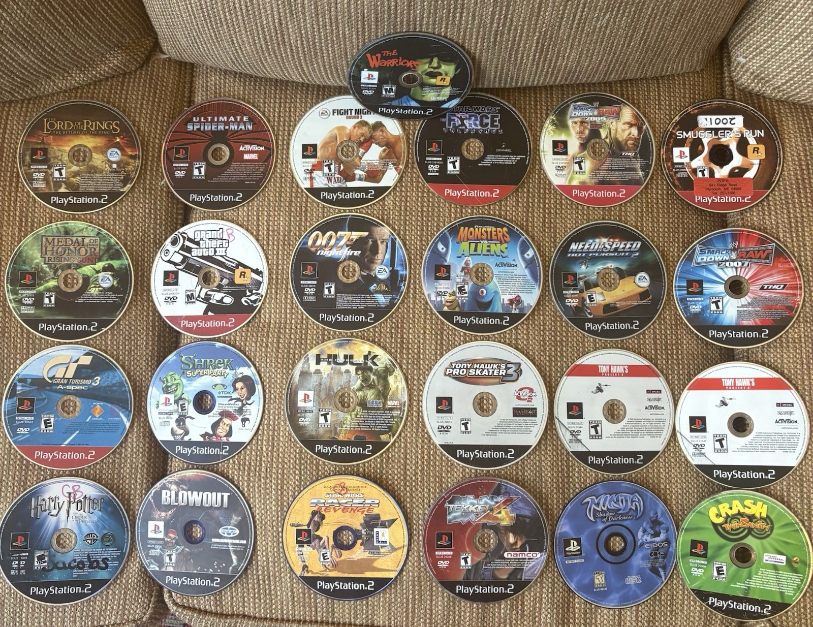 24 Rare & Classic Scratched Games (Ps2 & Ps1)