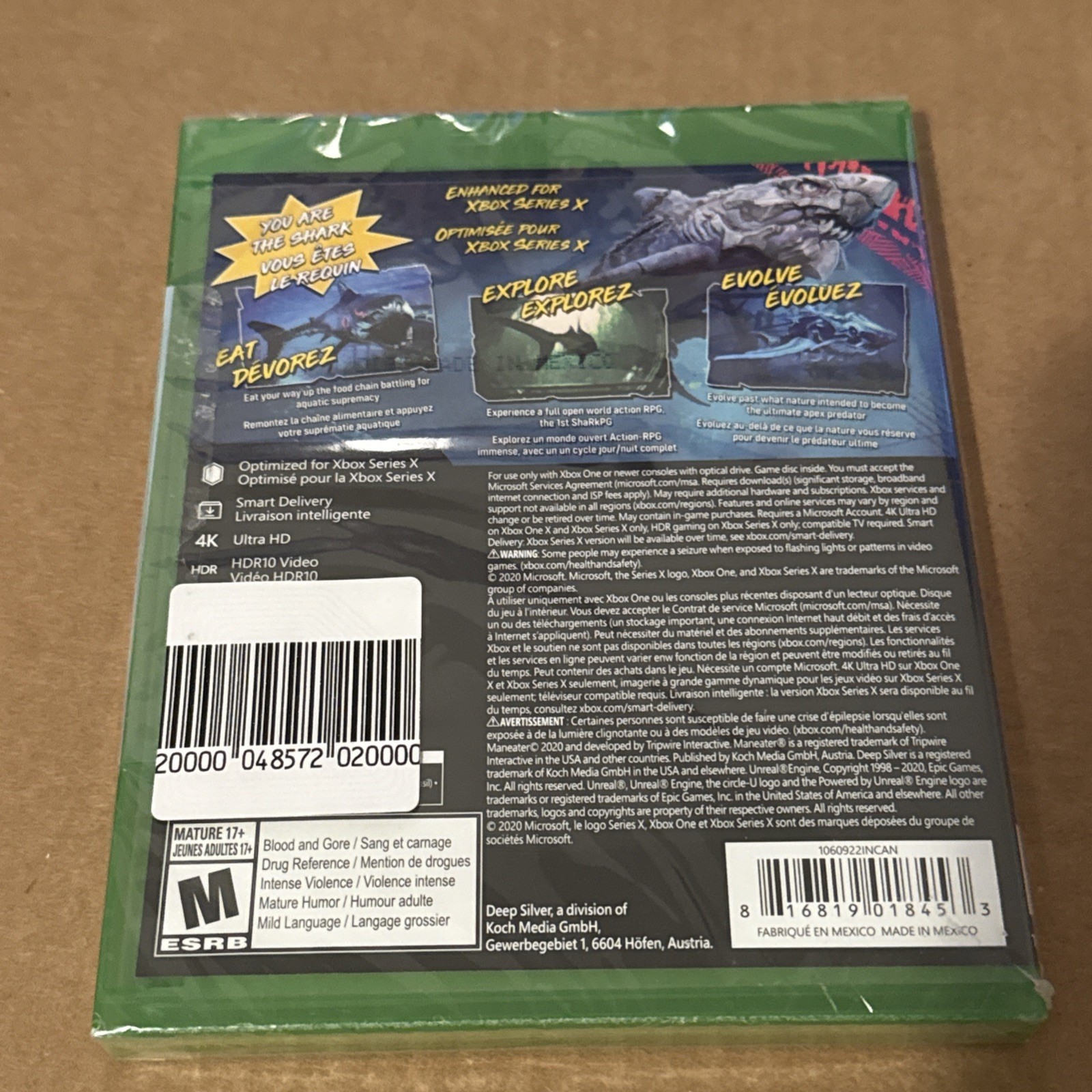 Maneater – Microsoft Xbox Series X|S & One Deep Silver Games Brand New Sealed