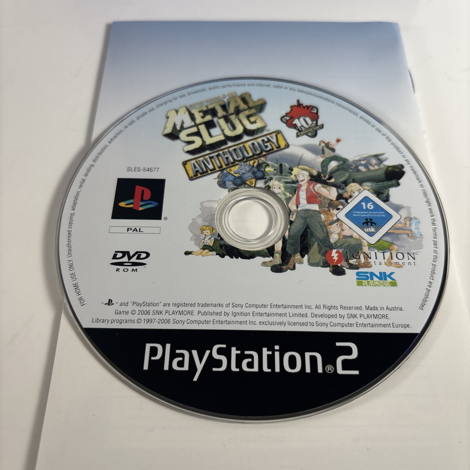 Metal Slug Anthology (Playstation 2 PS2 Game) VERY GOOD CONDITION