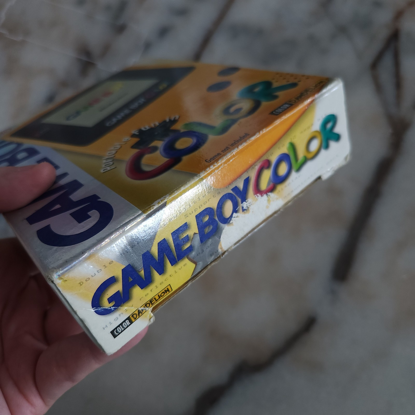 FIRST PRINT Game Boy Color GBC Dandelion Yellow CIB VERY GOOD CONDITION