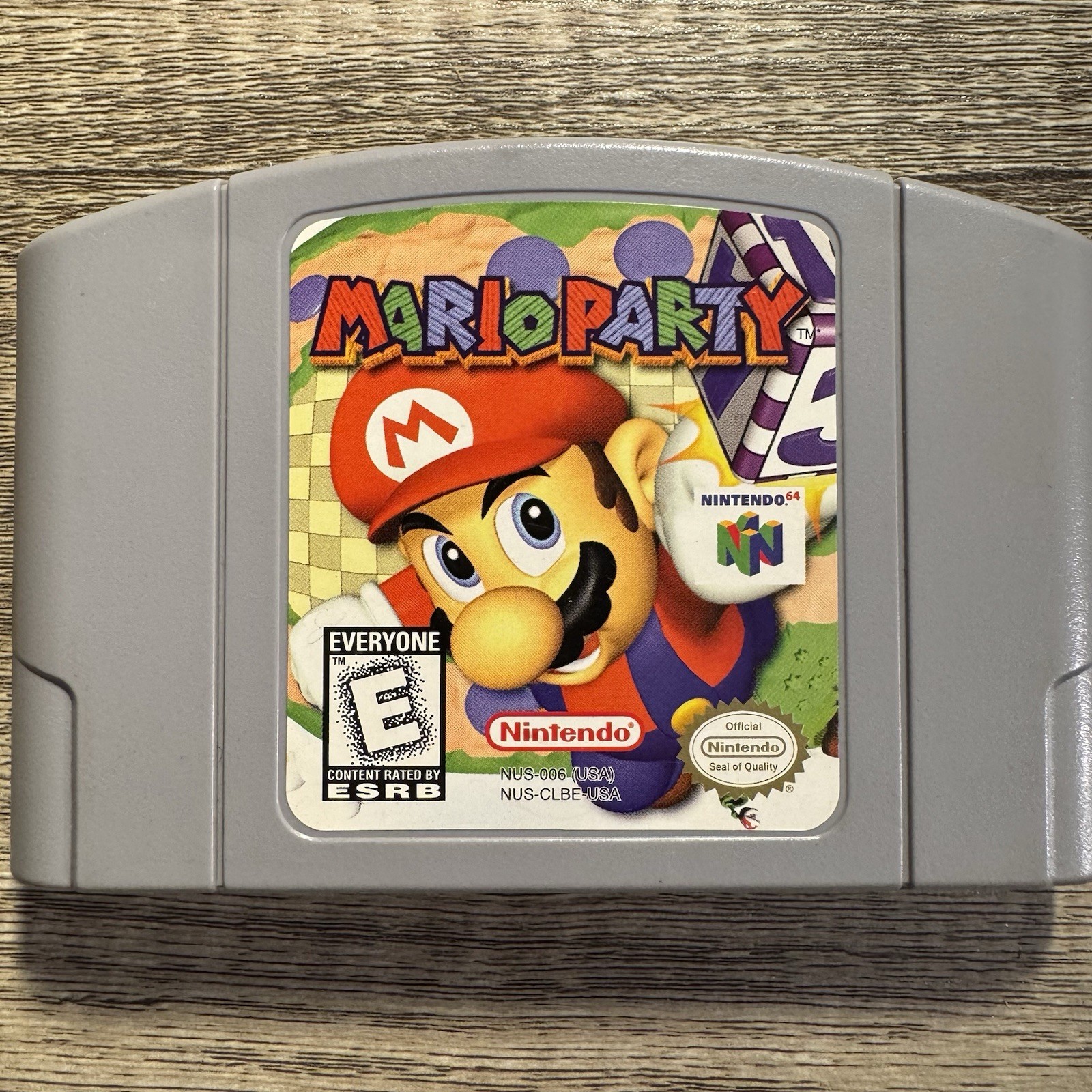 Mario Party 1 – Nintendo 64 N64 “Frantic Fun” Variant CIB Authentic Tested Works