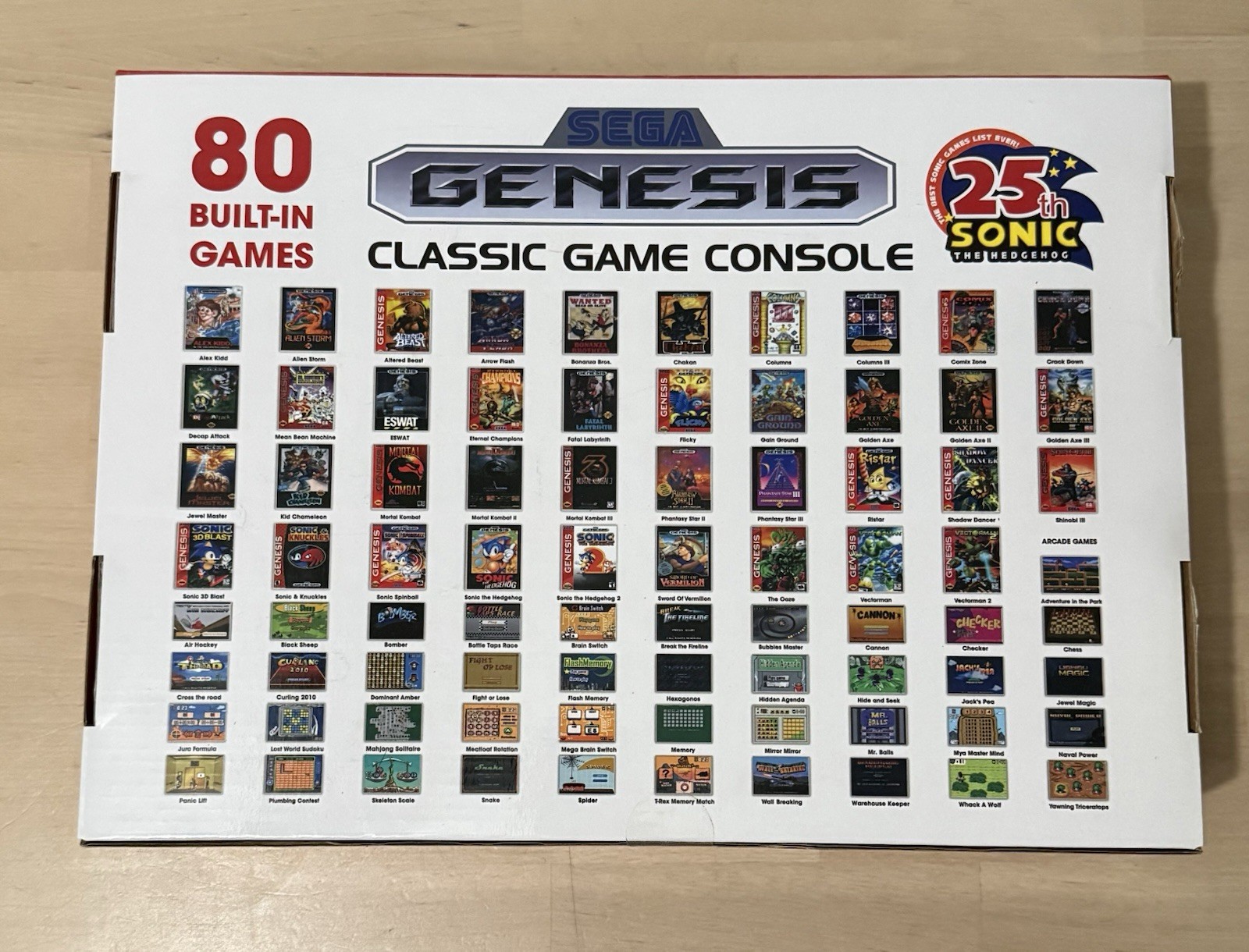 SEGA Genesis Classic Game Console 80 Built-In Games 2 Wireless Controllers NEW