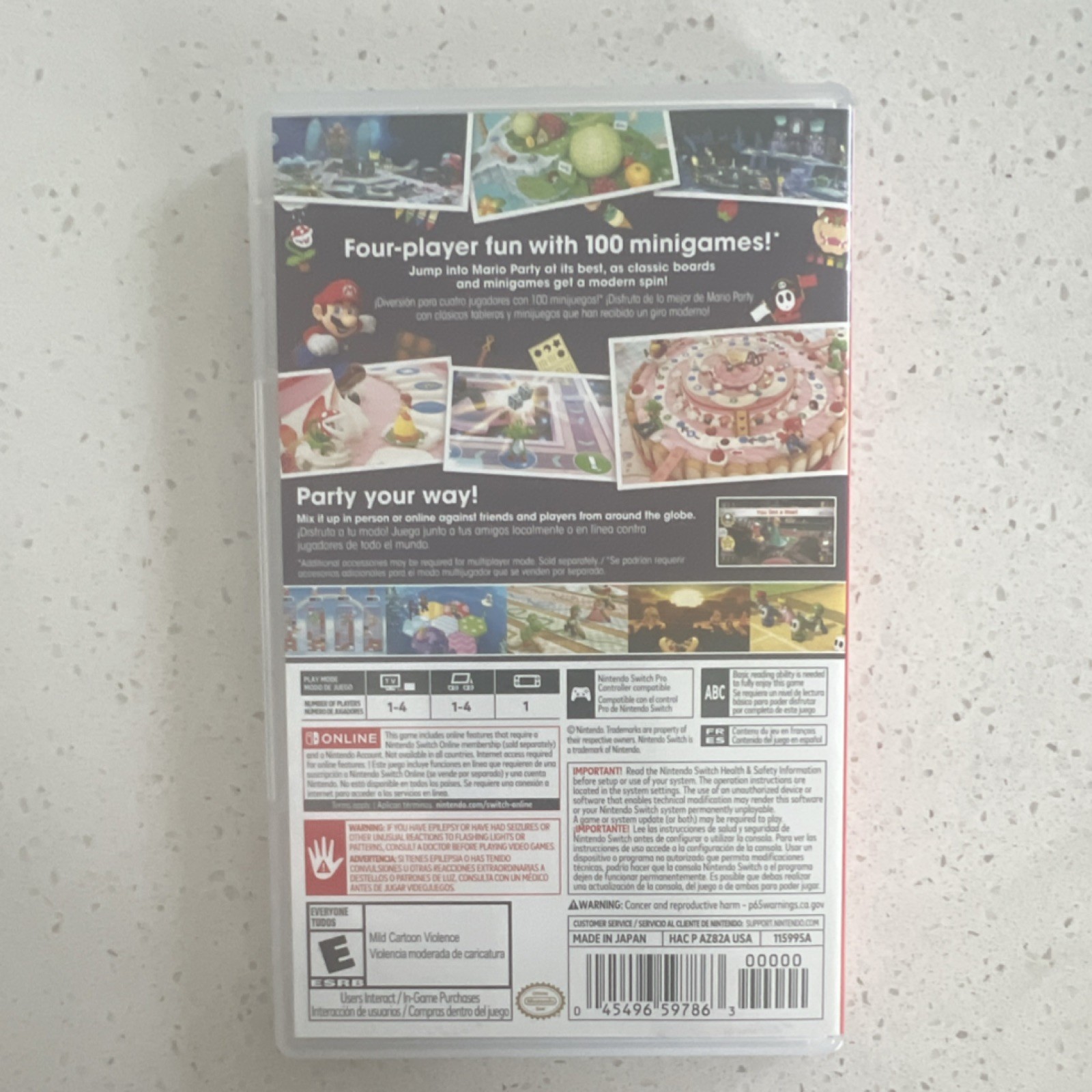 Nintendo Mario Party Superstars Switch E NTSC-U/C Online w/ Case