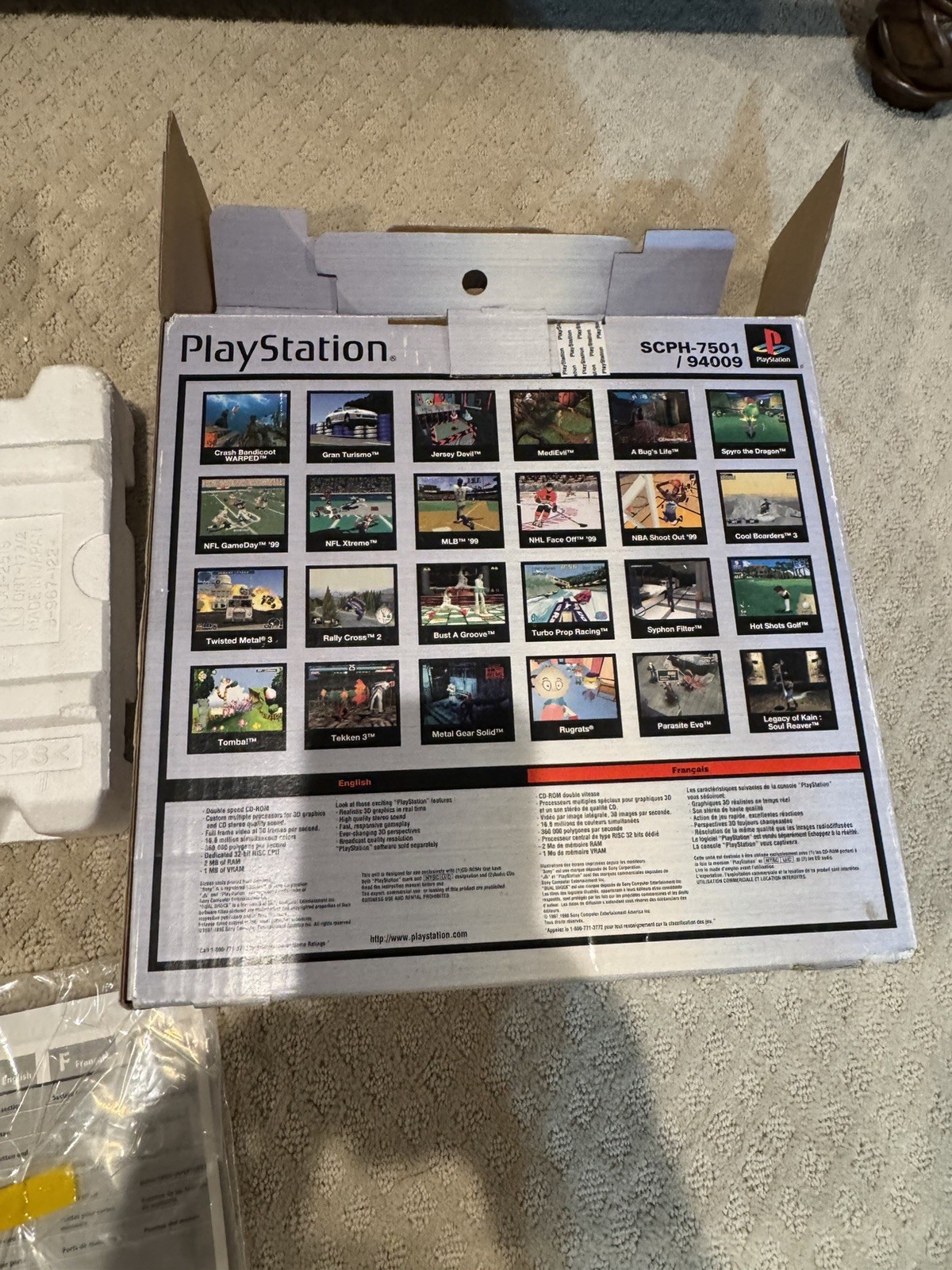 Sony Playstation PS 1 Dualshock Tested Console – With Box & Die Hard Game