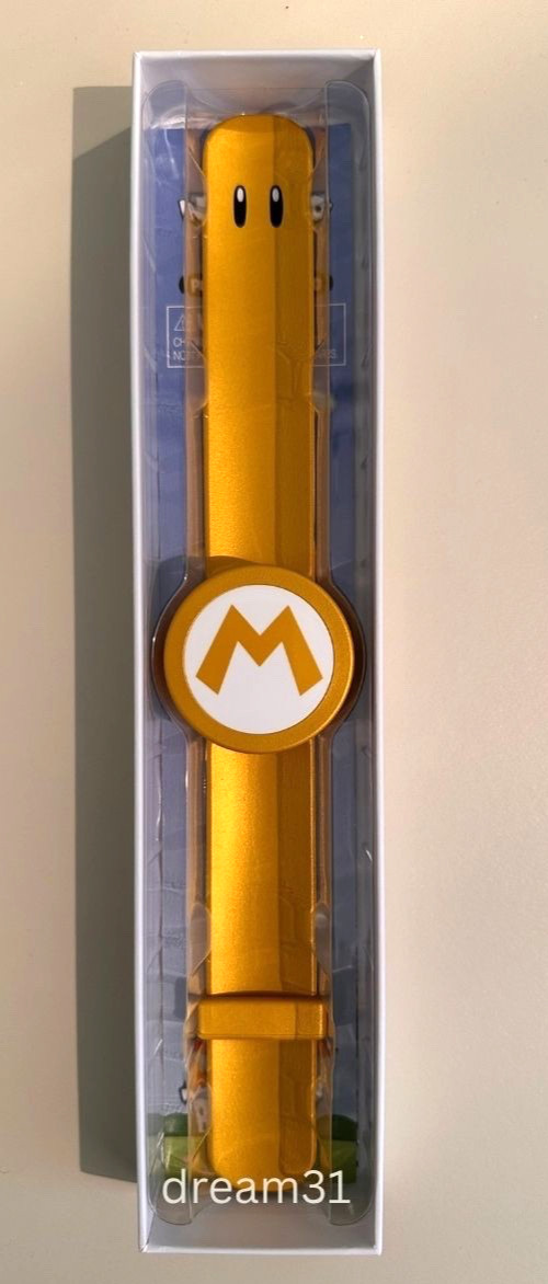 Universal Studios Epic Universe Super Nintendo World Power Up Band – Gold Mario