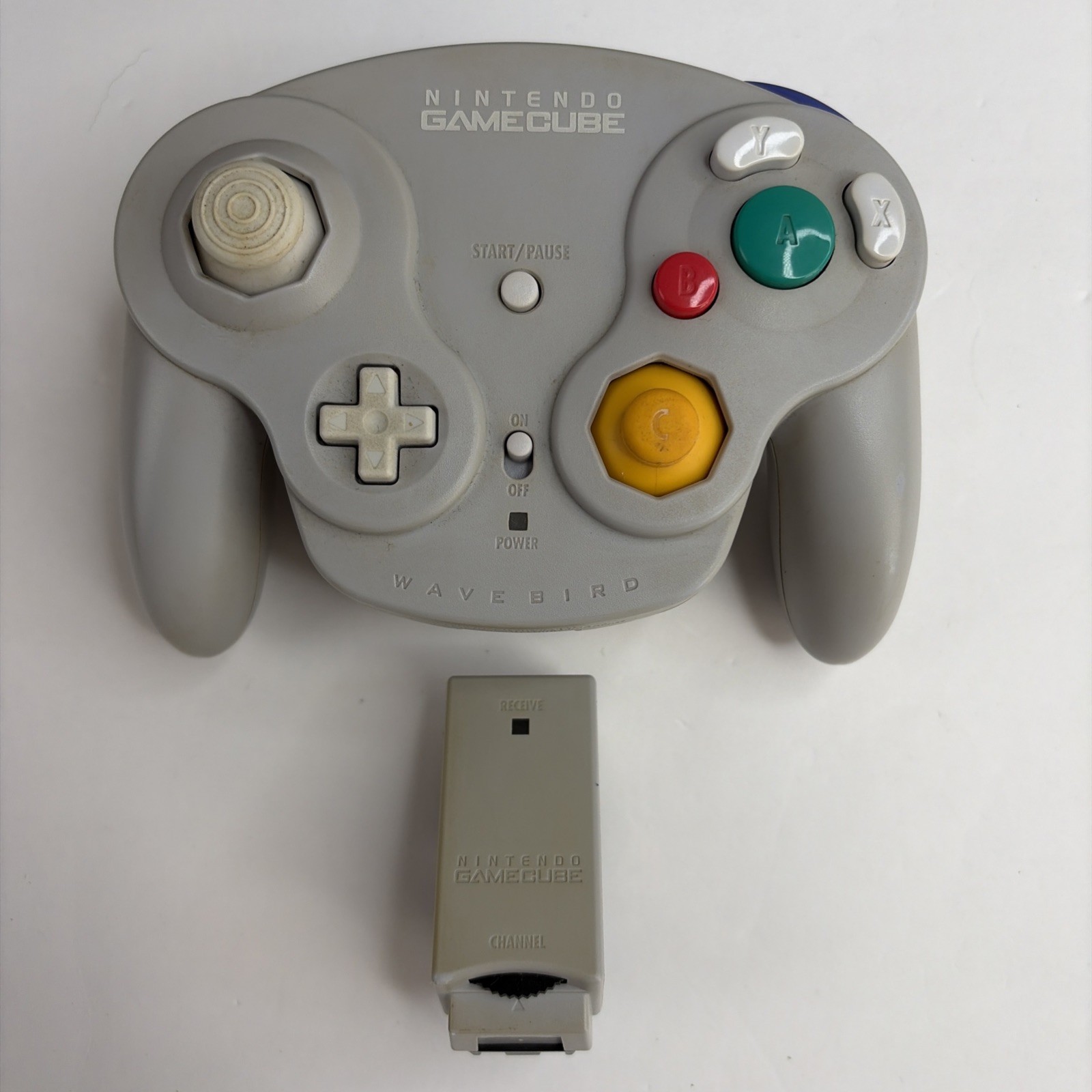 Tested! Nintendo Gamecube Wavebird Gray Wireless Controller w/ Receiver