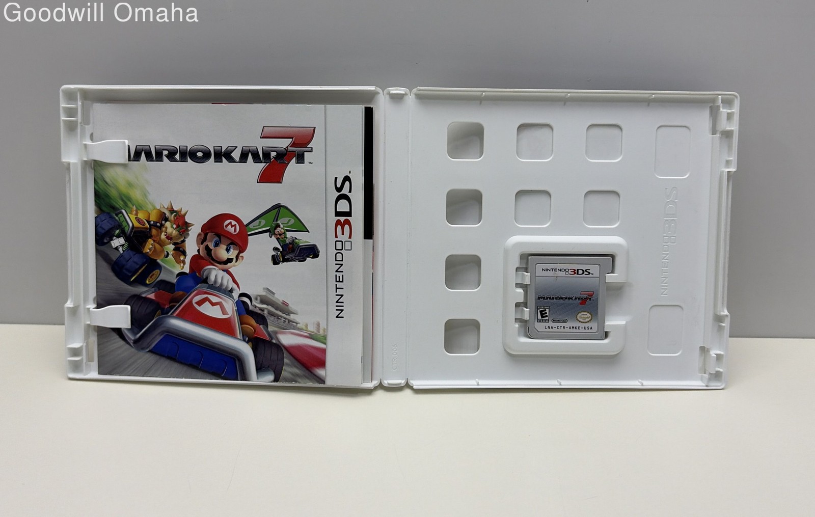 Nintendo 3DS – Mario Kart 7 + Case , Manual & Inserts – Boot Tested