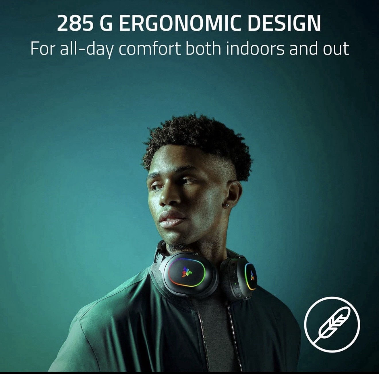 Razer Barracuda X Chroma Wireless Gaming Headset, 2.4GHz/Bluetooth, 70-Hour Batt
