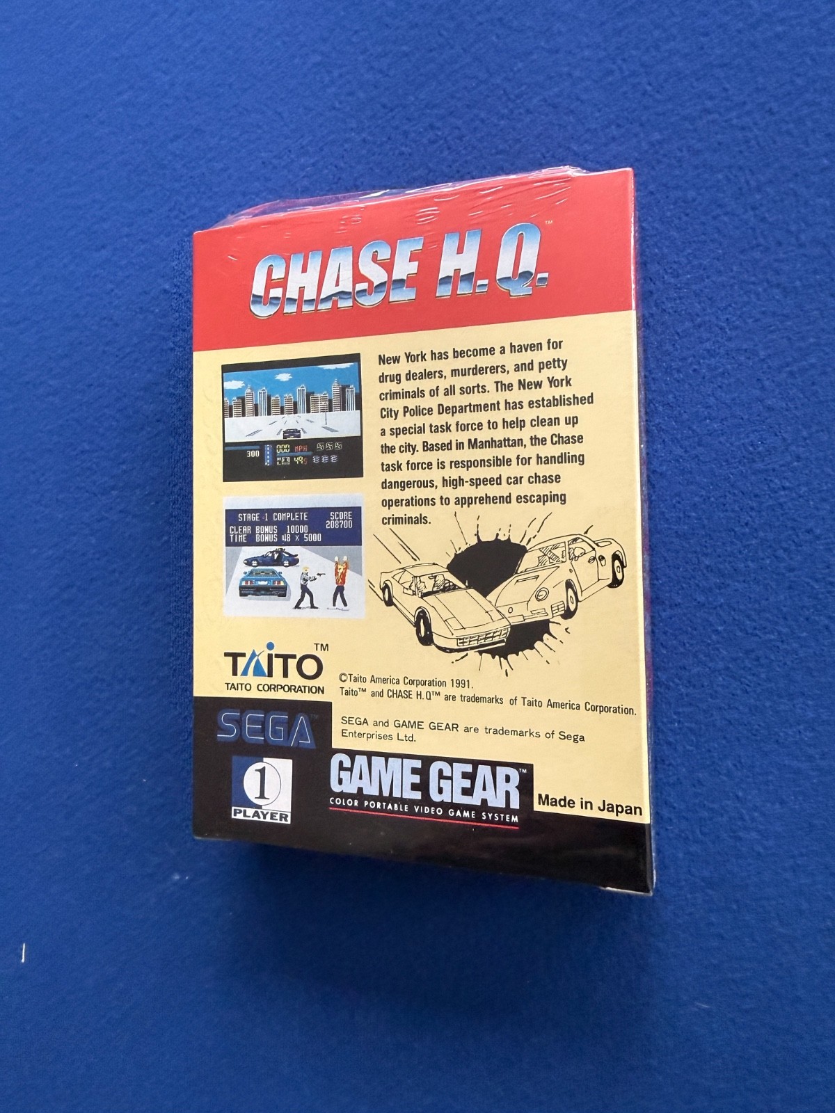 Chase H.Q. HQ TAITO game Sega Game Gear BRAND NEW FACTORY SEALED CASE FRESH