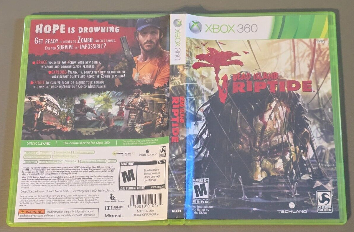 Dead Island Riptide Xbox 360 Loose Tested