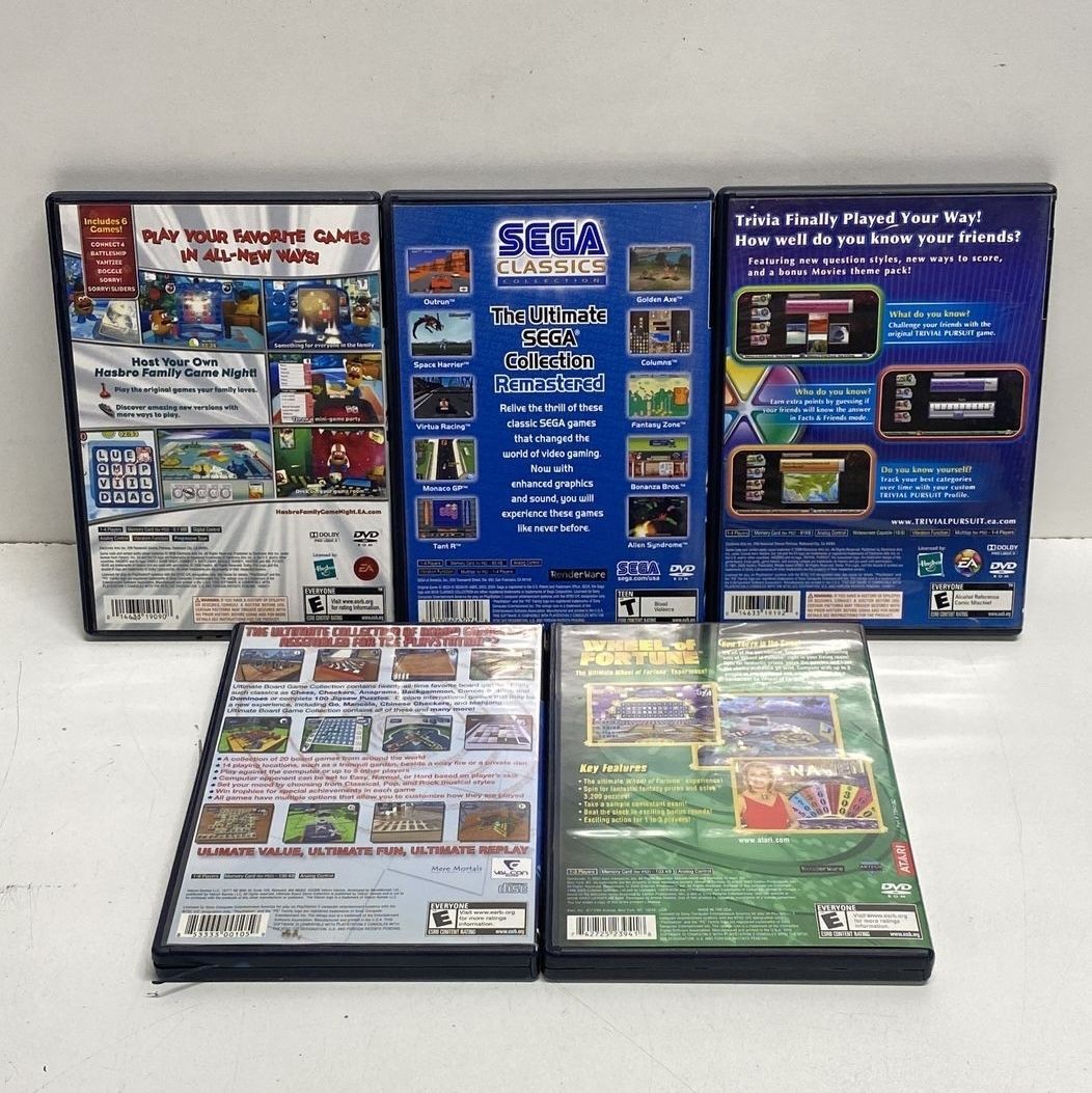 Sega Classics Family Game Night 5 PS2 Game Lot 2000s CIB Complete