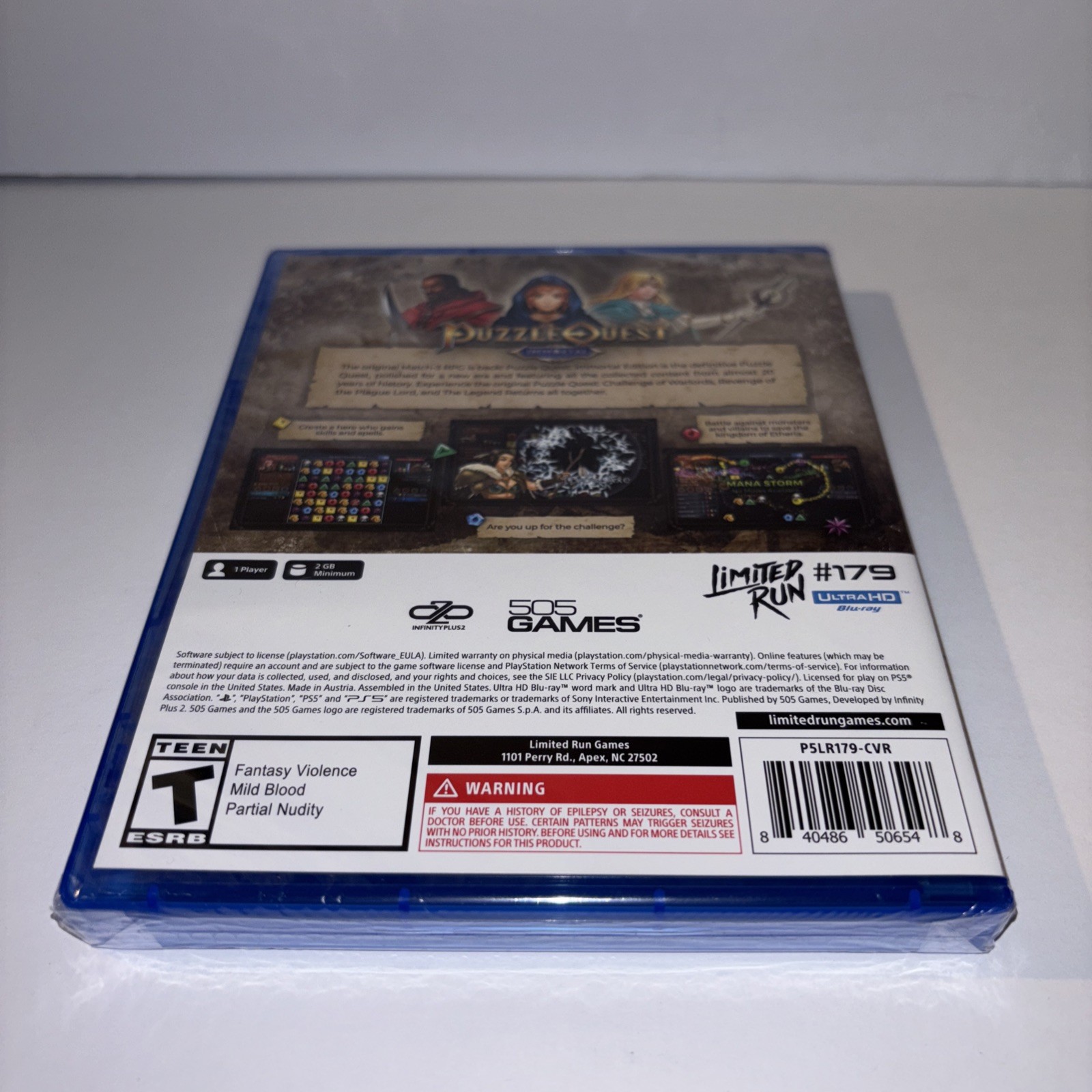 IN HAND! PUZZLE QUEST LIMITED RUN GAMES PS5 U.S. ESRB BRAND NEW!