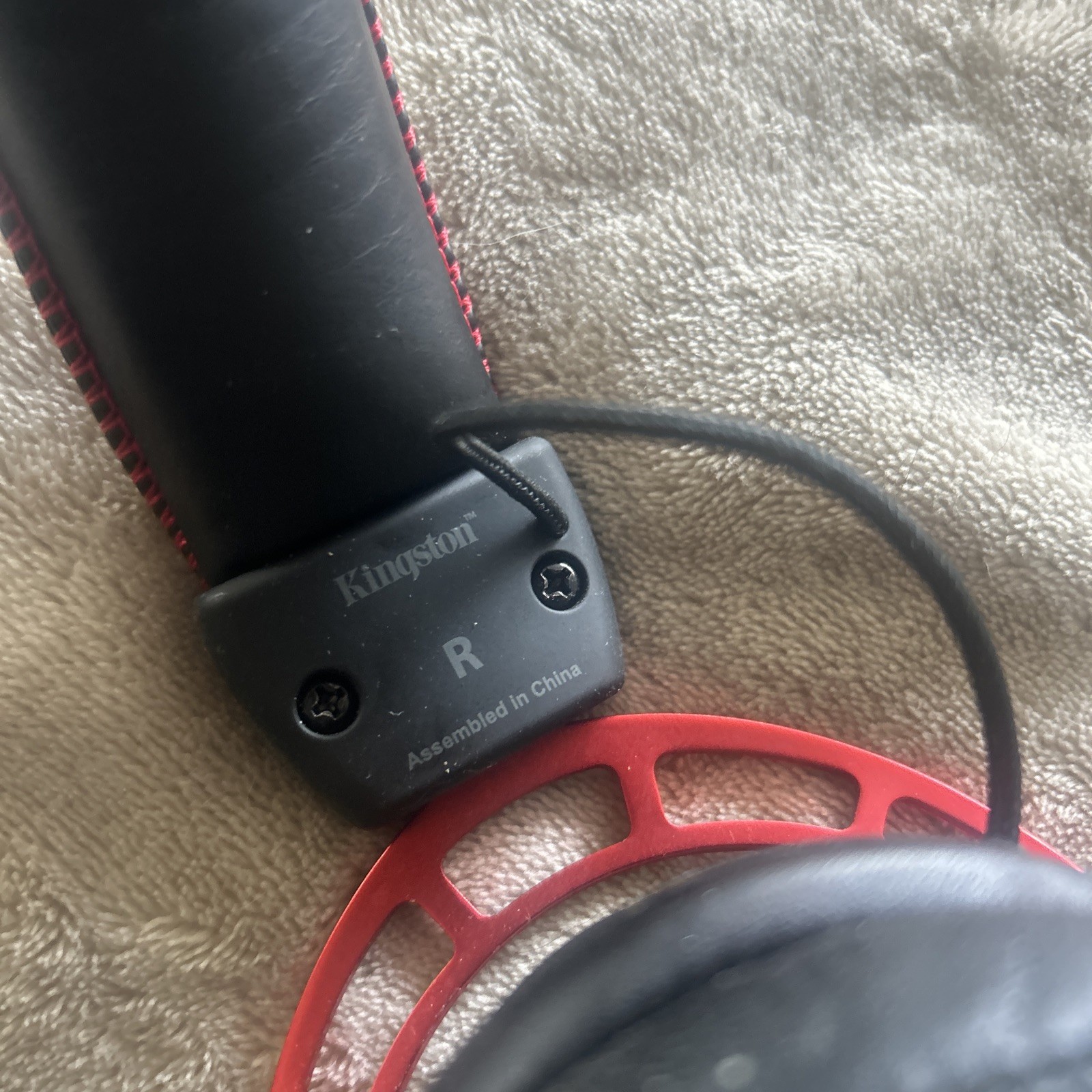 HyperX Cloud Alpha Gaming Headset Red- Preowned Audio Cable