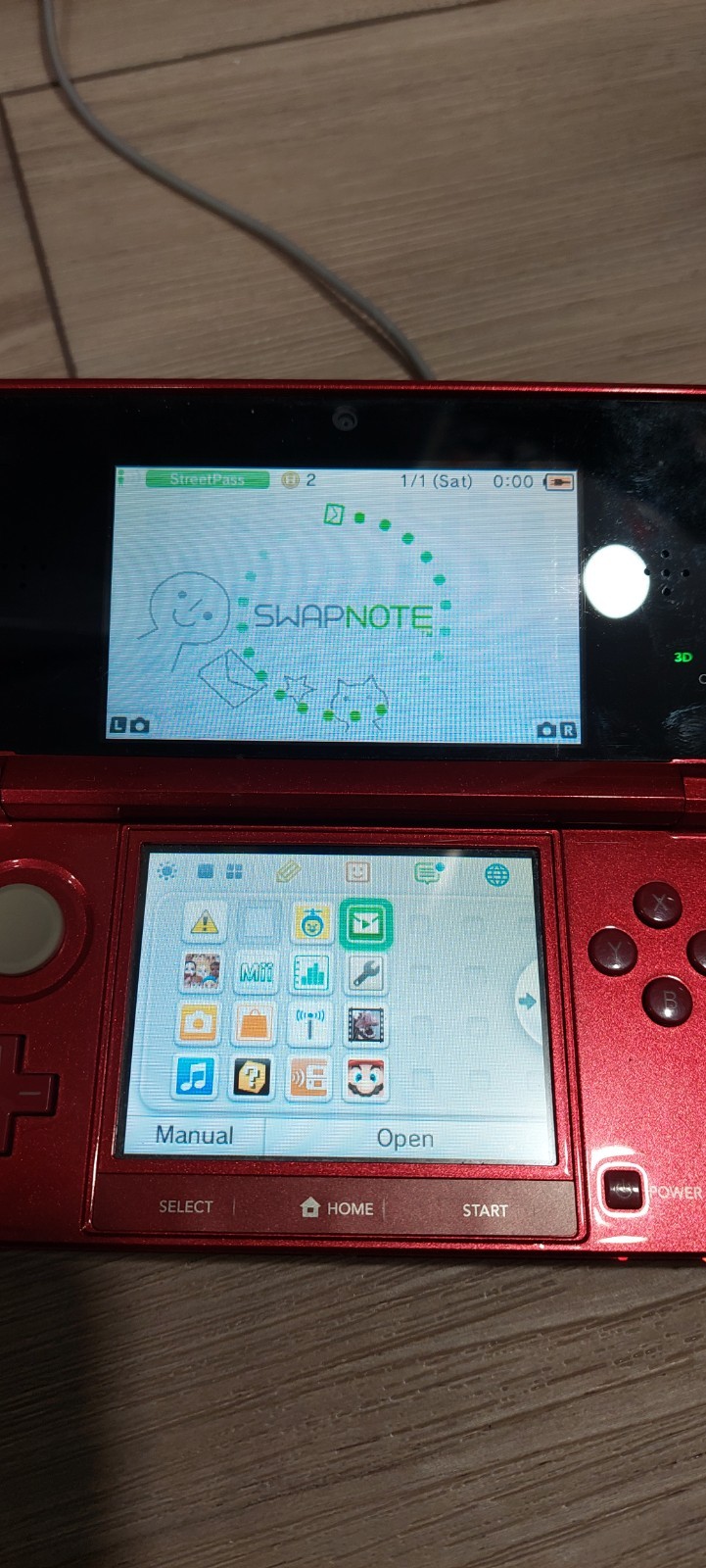Nintendo 3DS Handheld System – 3d Mario Land Edition Flame Red Used See Pics