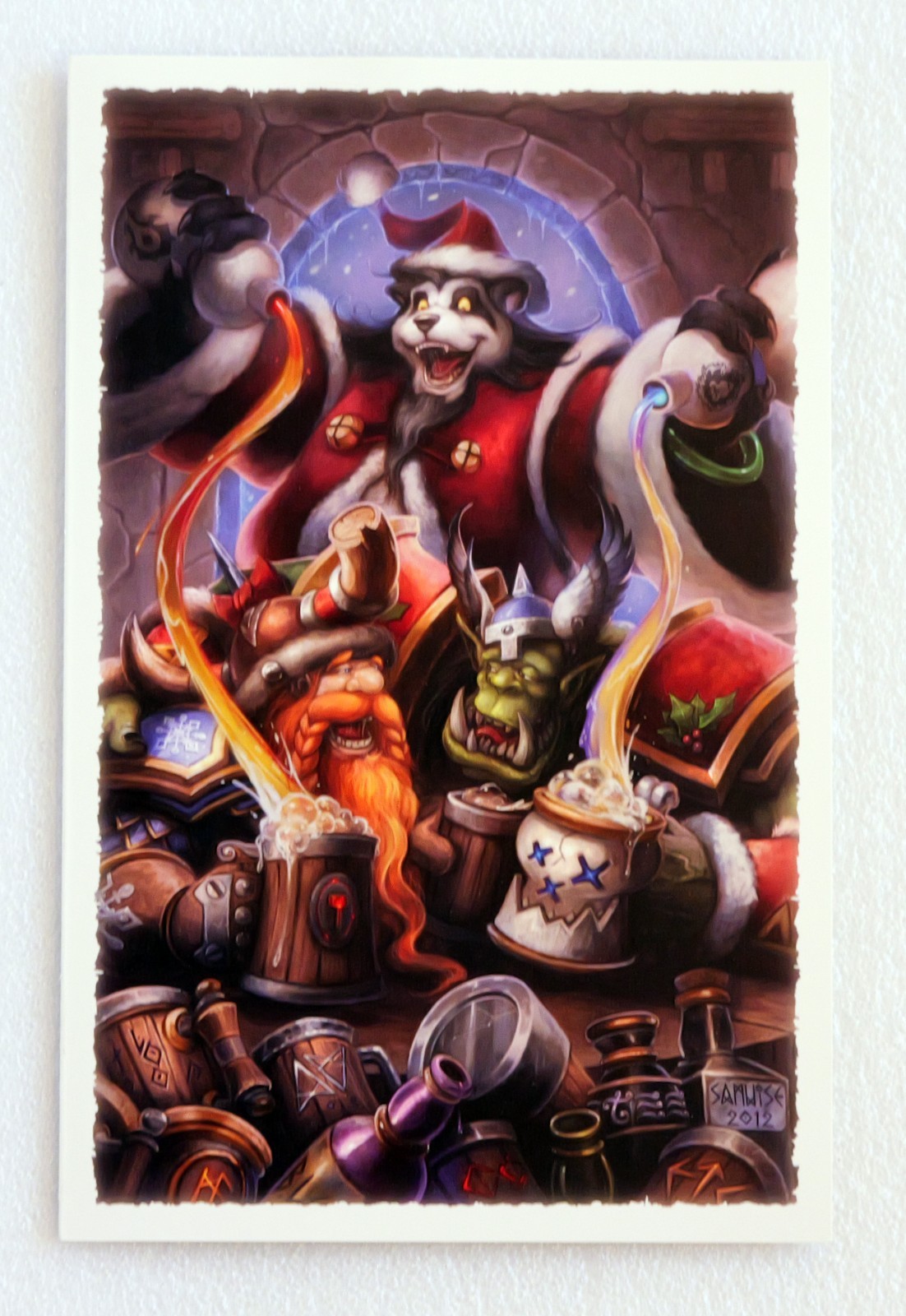 Blizzard Entertainment Christmas Cards (14 cards, 8 different designs), Unused