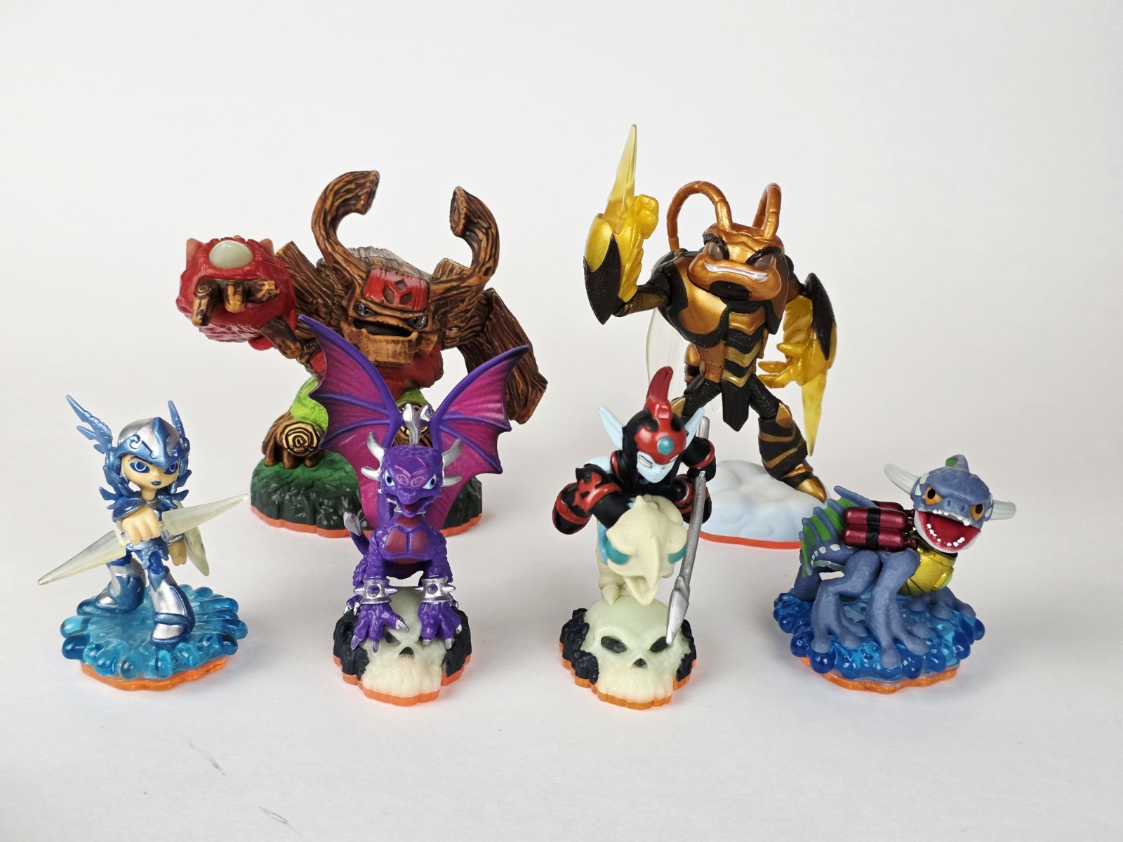 Skylanders Giants Lot of 6 Figures Tree Rex Cynder Swarm Chop Chop Chill TESTED