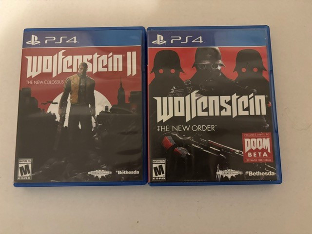 Wolfenstein 2 Game Series Lot – PS4 Shooter Action Adventure