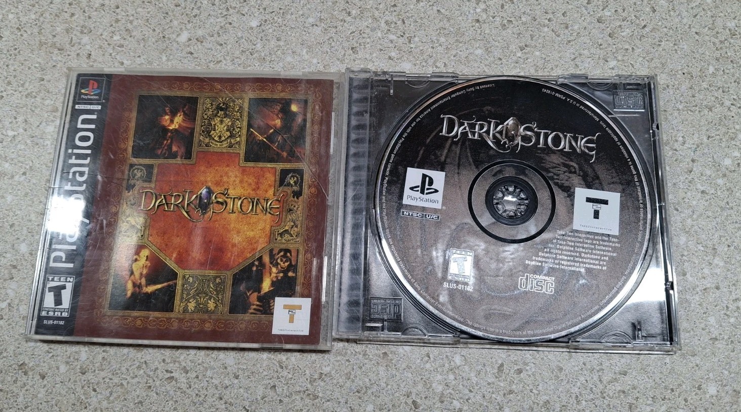 Darkstone Dark Stone Sony PlayStation PS1 Complete Tested Take 2 Interactive