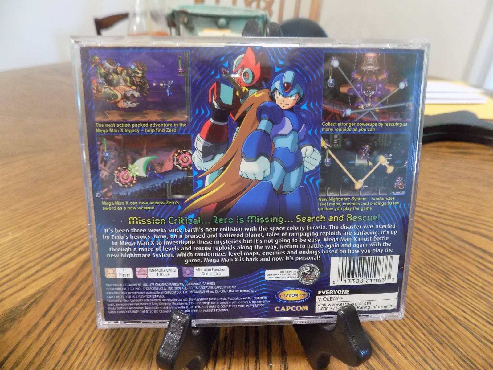 Mega Man X6 CIB black label good shape PS1 (Sony PlayStation 1, 2001)