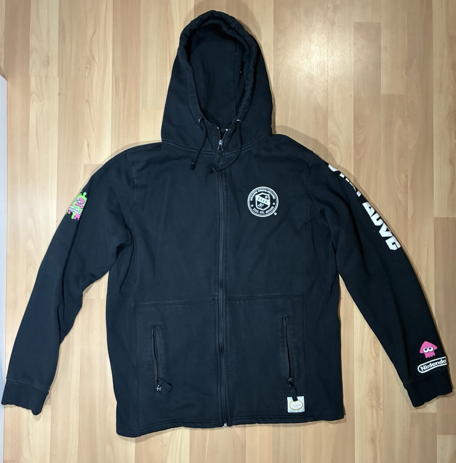Nintendo Splatoon 2 2017 World Inkling Invitational Promo Zip Hoodie Rare Large
