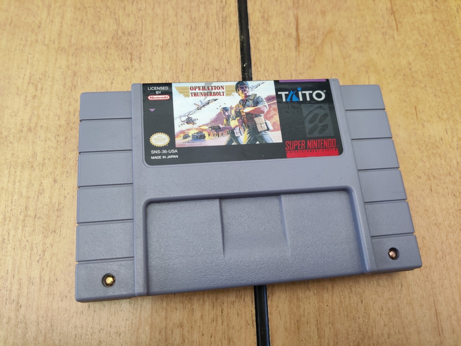 Operation Thunderbolt (Super Nintendo, SNES, 1994) Video Game Cartridge Only