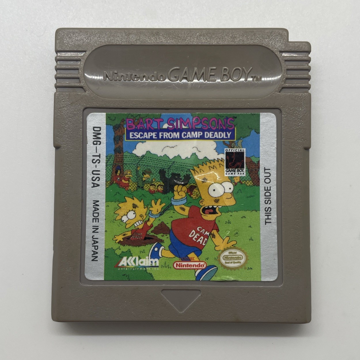 Bart Simpson’s Escape From Camp Deadly (Nintendo Game Boy, 1989) CART ONLY