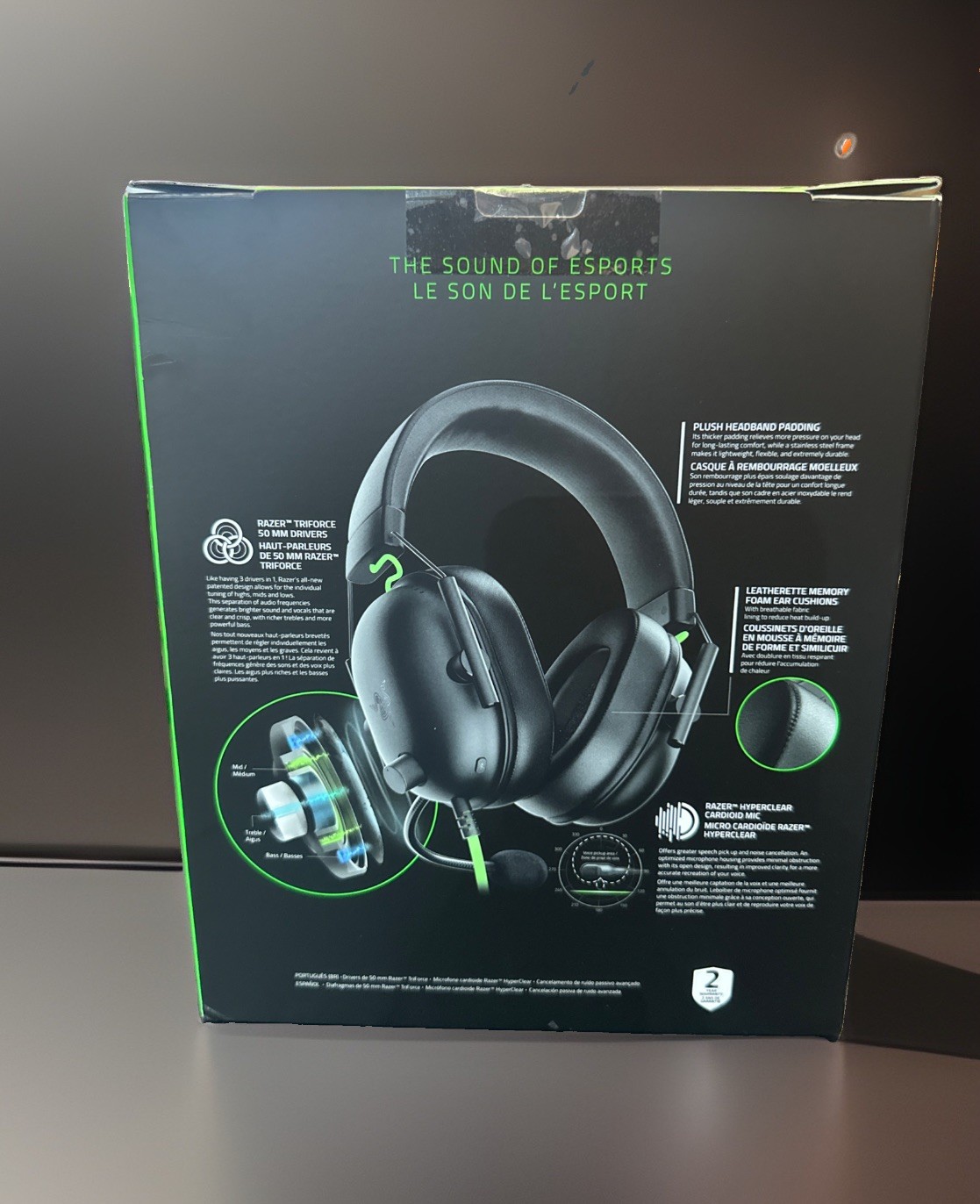 Razer Blackshark V2 X Black Over the Ear Pro Gaming Headset NEW Sealed