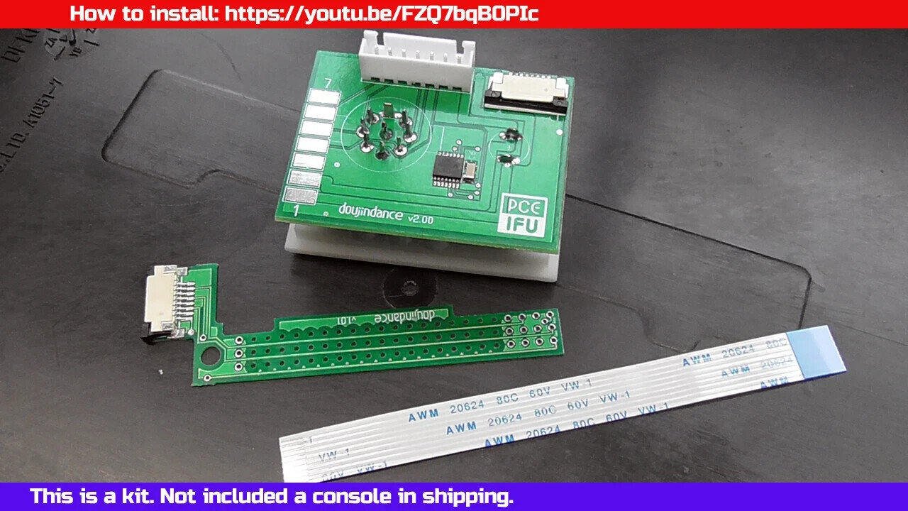 Assembly kit PC Engine Interface unit 3D print RGB panel install boards parts