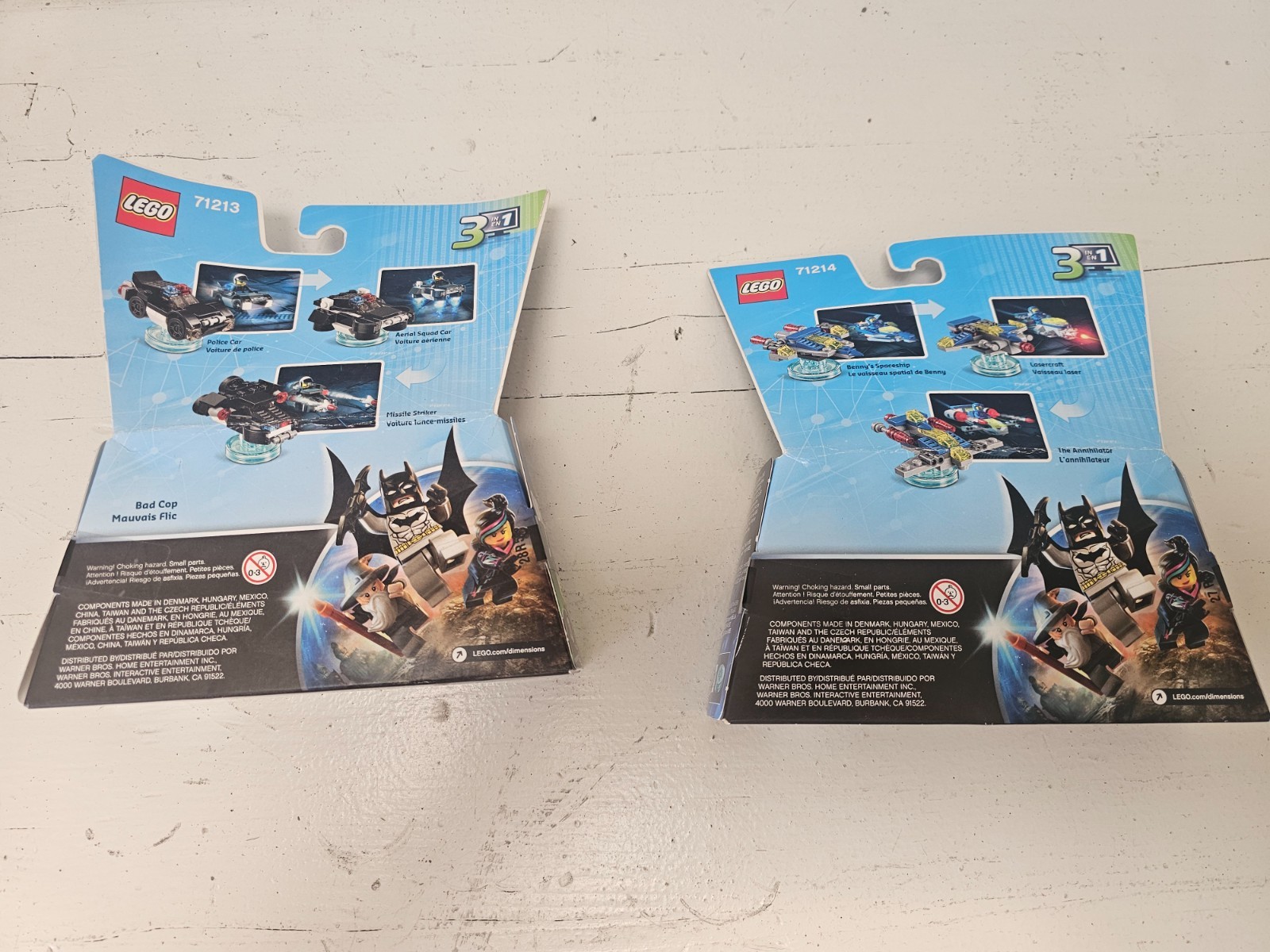 Lego Dimensions Bad Cop and Benny Lego Movie Fun Pack brand new and unopened.