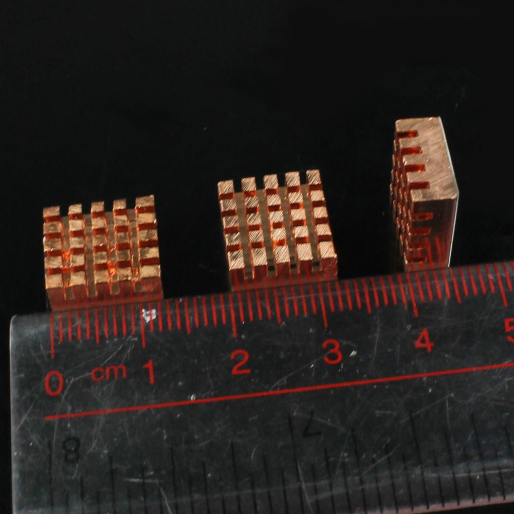 8PCS Pure Copper Cooler Heatsink for Raspberry Pi pure Copper- Adhesive included