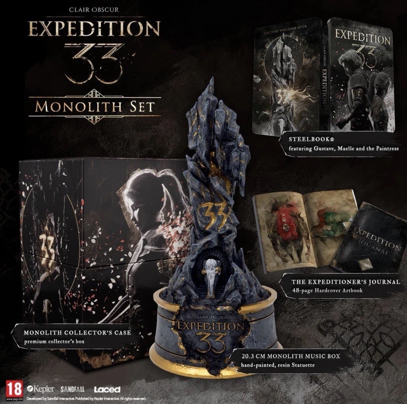 Clair Obscur Expedition 33 Collector Monolith Set Edition – READY TO SHIP