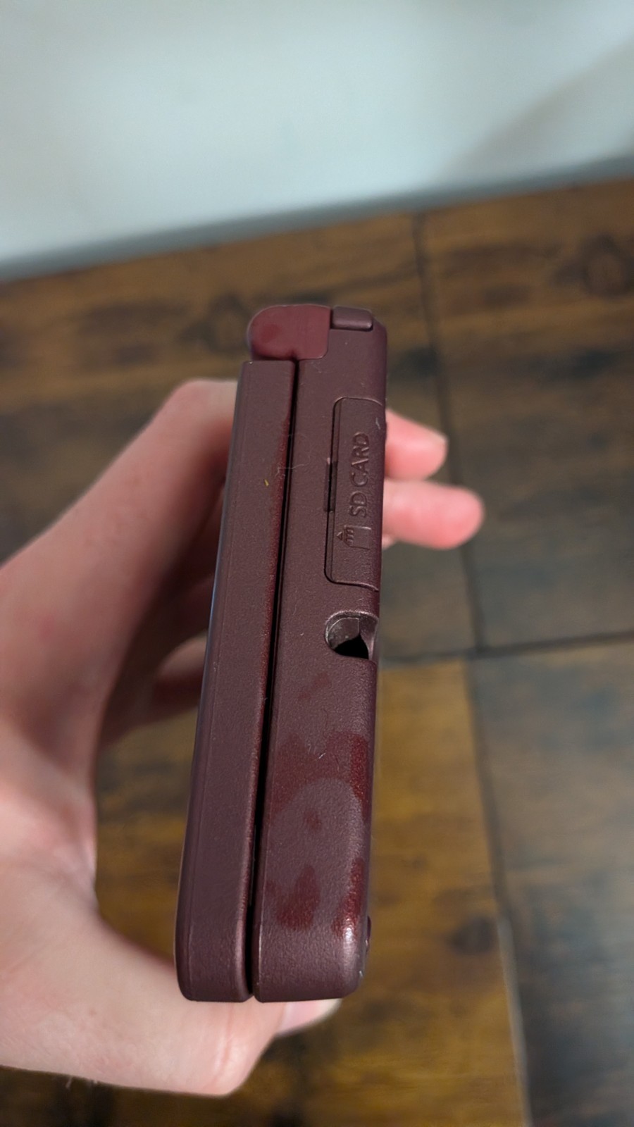 Nintendo DSi XL DS Burgundy Wine Red Console System Tested NO charger