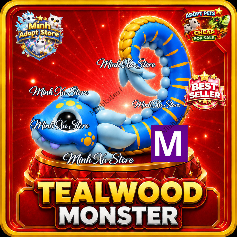 🌲 Mega Tealwood Monster | Adopt Pet – Fast Delivery ⚡