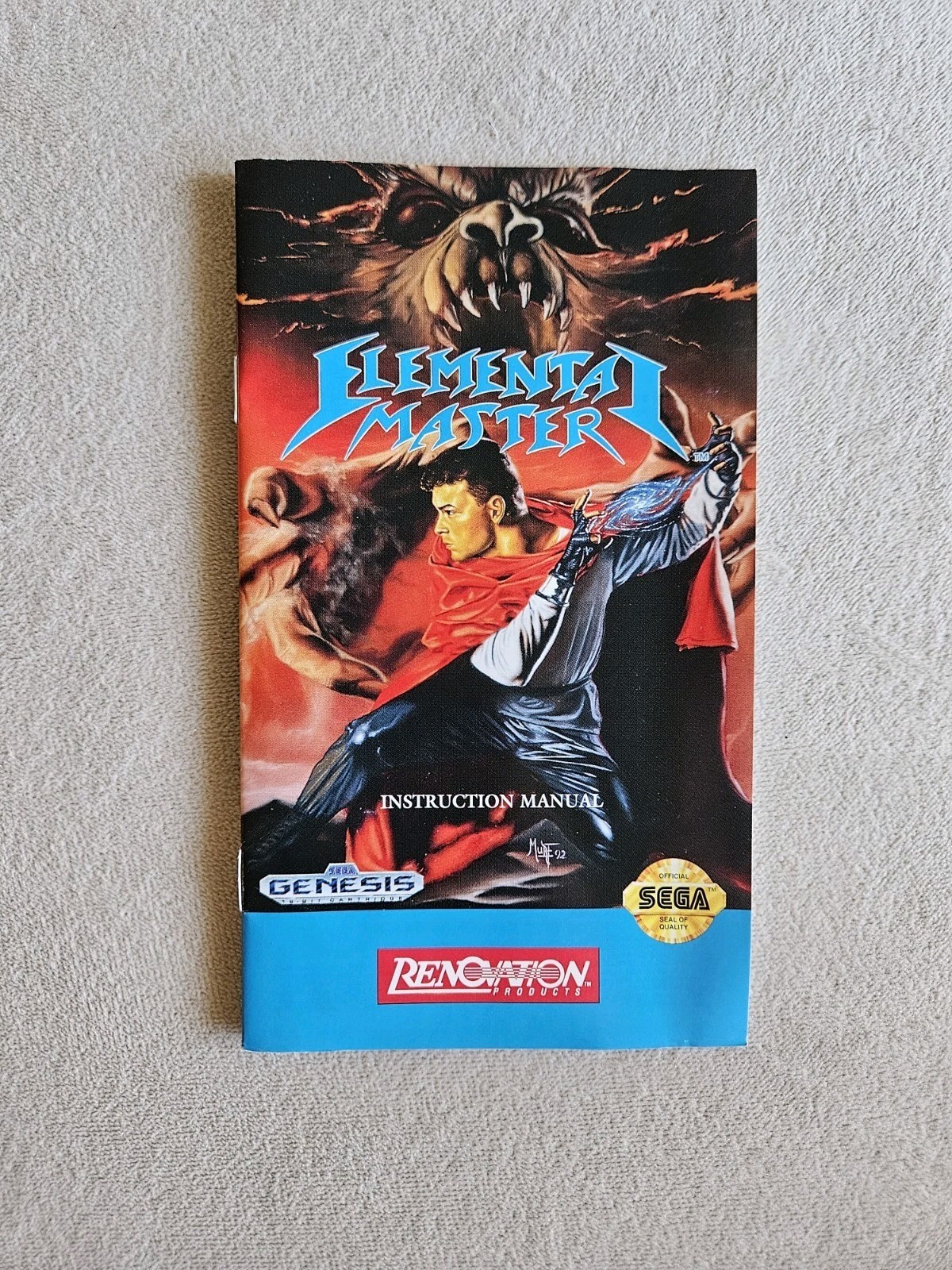 ELEMENTAL MASTER SEGA GENESIS COMPLETE IN BOX VERY GOOD CONDITION