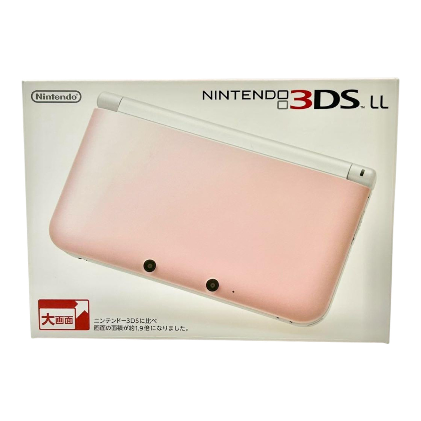 Nintendo 3DS XL Pink White Console Boxed Tested IPS Top Screen Japan