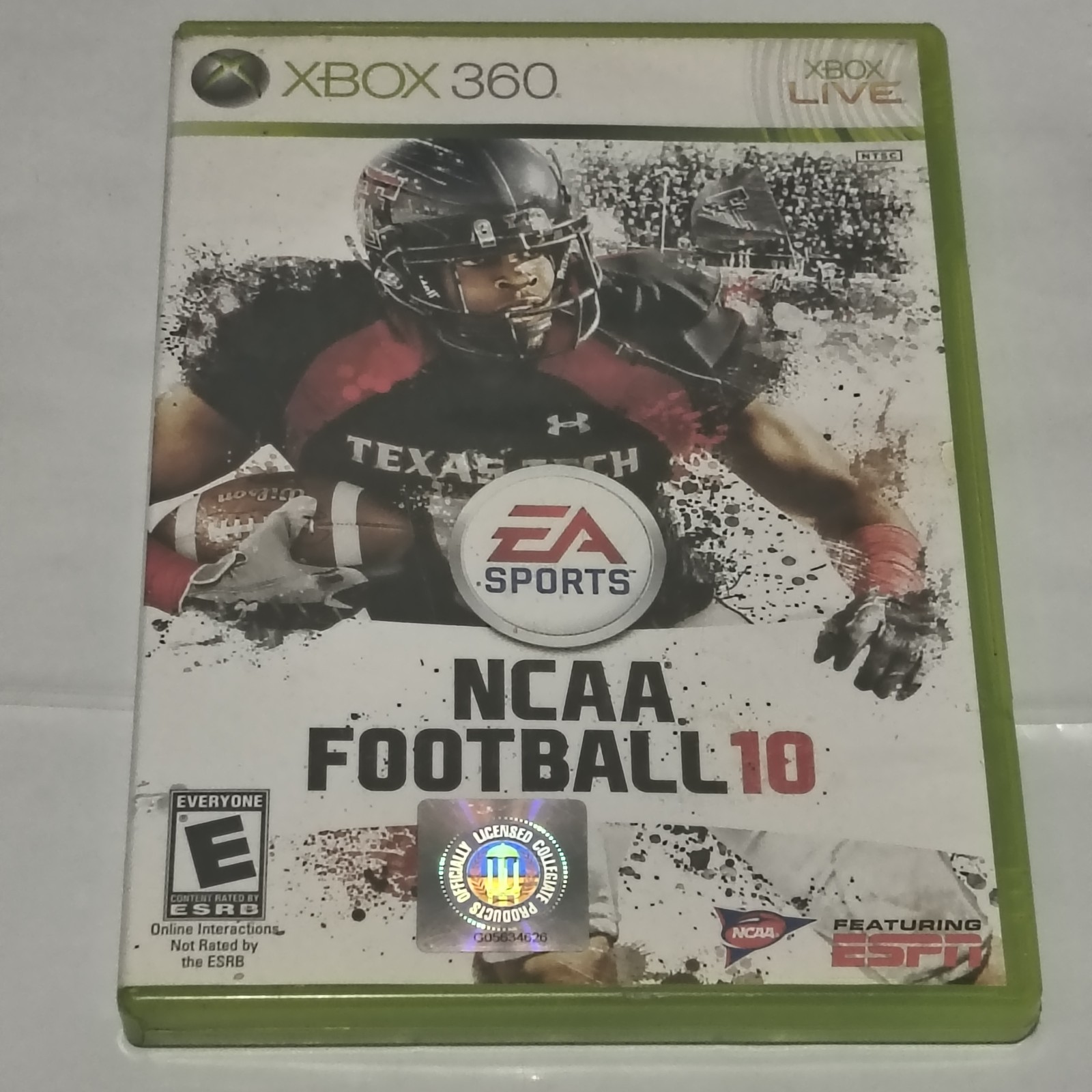 NCAA Football 10 Xbox 360 CIB w/Manual-Tested & Working