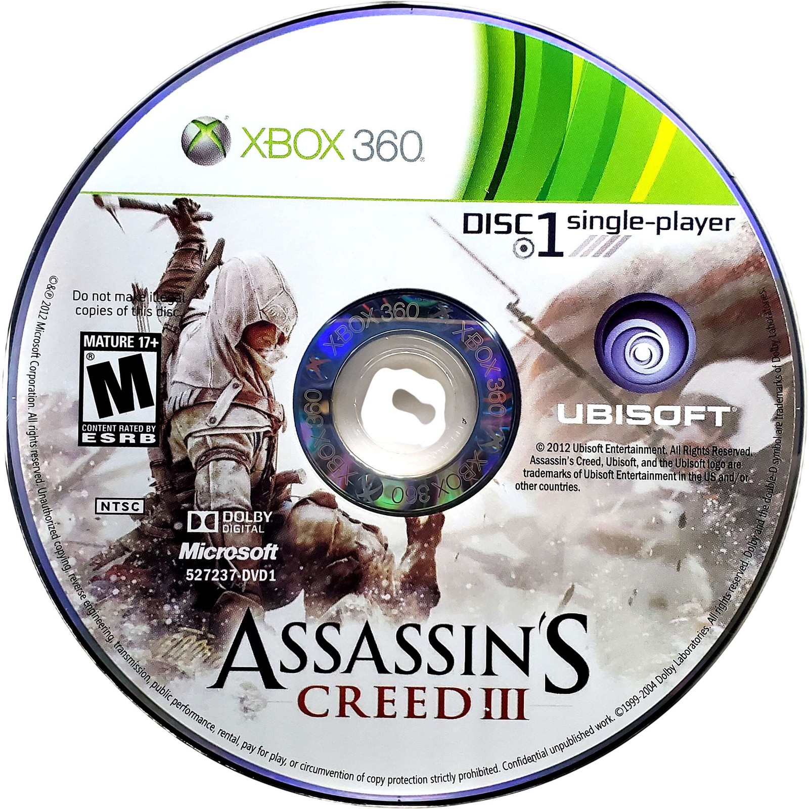 Assassin’s Creed III – Microsoft Xbox 360 Pristine Tested Authentic