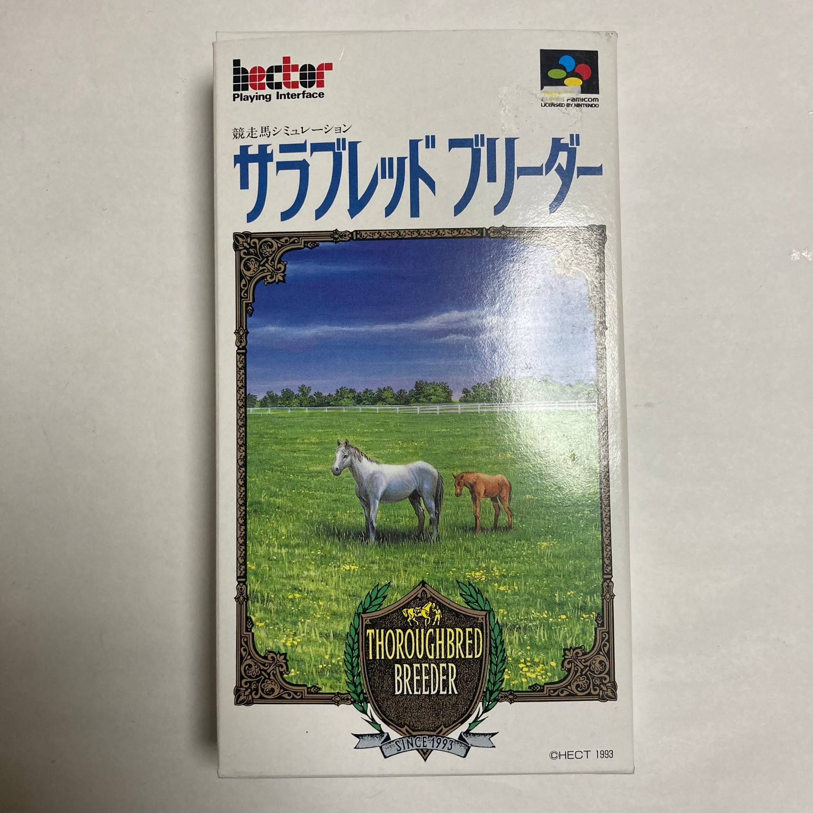 Thoroughbred Breeder　SFC SNES Tested&Working Nintendo Super Famicom Japan CIB