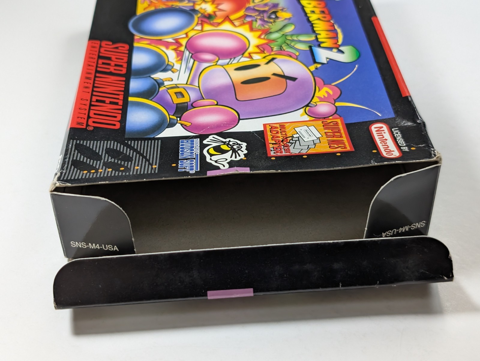 *No game* Super Bomberman 2 Nintendo SNES empty box authentic
