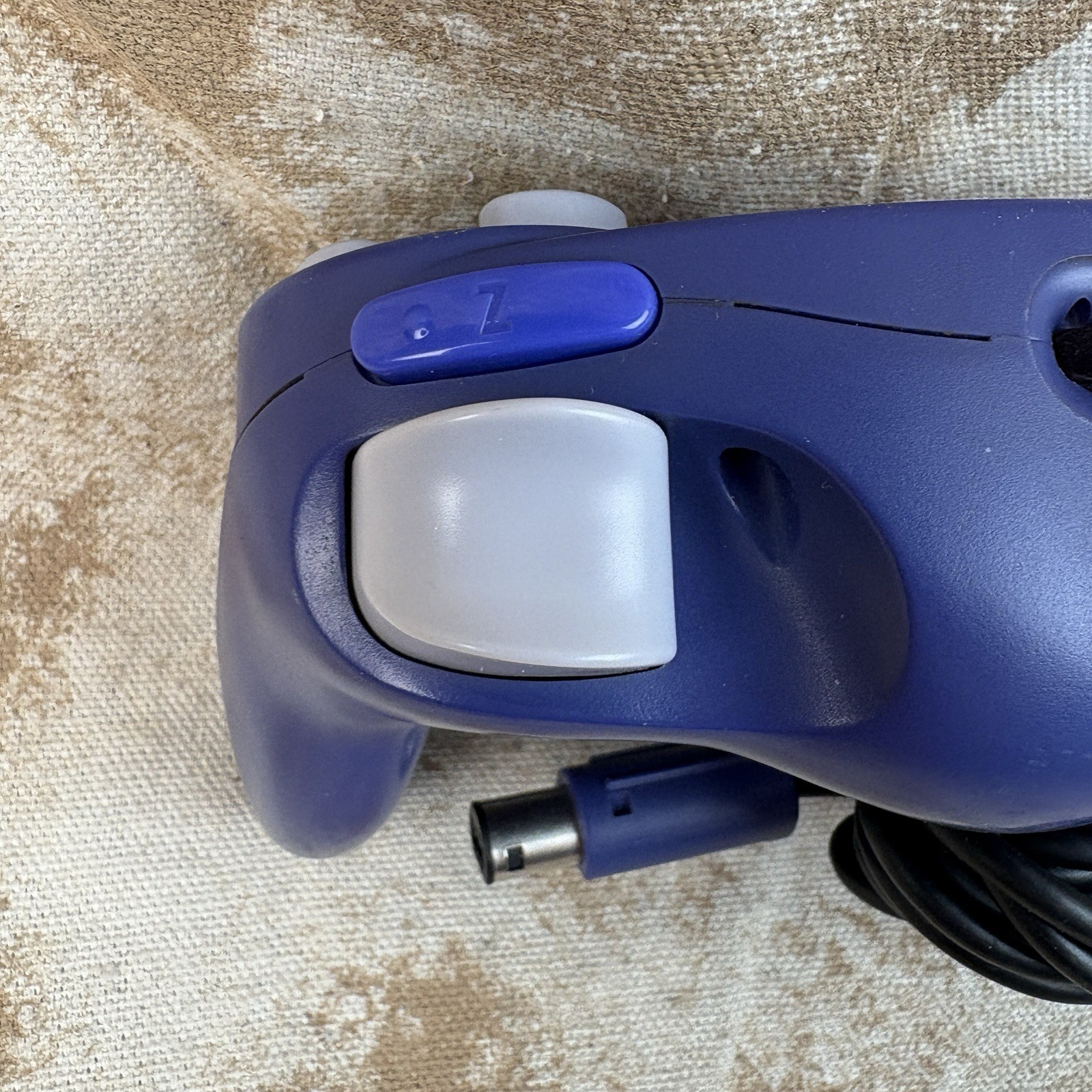 Nintendo GameCube Controller OEM Purple Indigo DOL-003 Tested/ Working Pics*